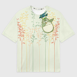 Футболка оверсайз мужская Тоторо, цвет: 3D-принт