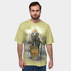 Футболка оверсайз мужская Имперская русь, цвет: 3D-принт — фото 2