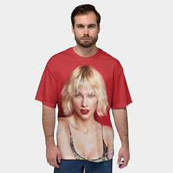Футболка оверсайз мужская Taylor Swift, цвет: 3D-принт — фото 2