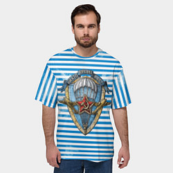 Футболка оверсайз мужская ВДВ, цвет: 3D-принт — фото 2