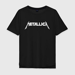 Футболка оверсайз мужская Metallica цвета черный — фото 1