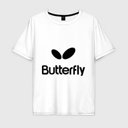 Мужская футболка оверсайз Butterfly Logo