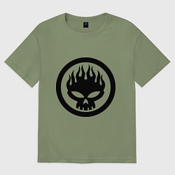 Футболка оверсайз мужская The Offspring: Sybmol, цвет: авокадо