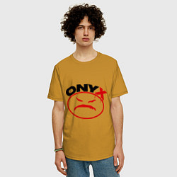 Футболка оверсайз мужская Onyx, цвет: горчичный — фото 2