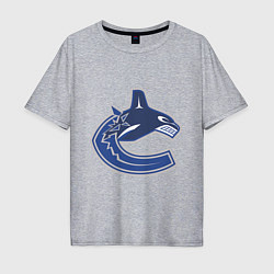 Футболка оверсайз мужская Vancouver Canucks, цвет: меланж