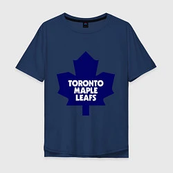 Футболка оверсайз мужская Toronto Maple Leafs, цвет: тёмно-синий