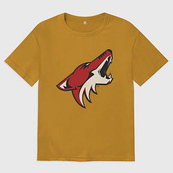 Футболка оверсайз мужская Phoenix Coyotes, цвет: горчичный