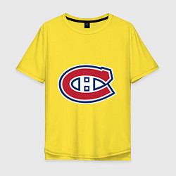 Футболка оверсайз мужская Montreal Canadiens, цвет: желтый