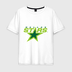Футболка оверсайз мужская Dallas Stars, цвет: белый