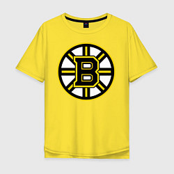 Футболка оверсайз мужская Boston Bruins, цвет: желтый