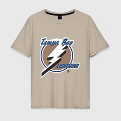 Футболка оверсайз мужская Tampa Bay, цвет: миндальный