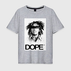 Футболка оверсайз мужская Bob Marley Dope, цвет: меланж