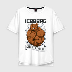 Футболка оверсайз мужская Bear | Iceberg, цвет: белый
