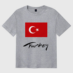 Футболка оверсайз мужская Turkey, цвет: меланж
