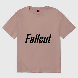 Футболка оверсайз мужская Fallout, цвет: пыльно-розовый