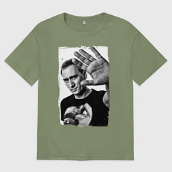 Футболка оверсайз мужская Paul van Dyk: Retro style, цвет: авокадо