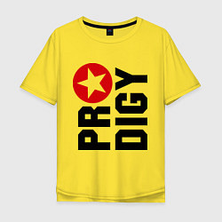 Футболка оверсайз мужская Prodigy Star, цвет: желтый
