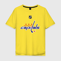 Футболка оверсайз мужская Washington Capitals: Ovechkin 8, цвет: желтый