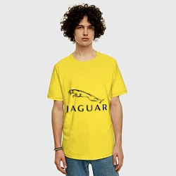 Футболка оверсайз мужская Jaguar, цвет: желтый — фото 2