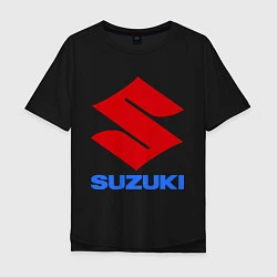 Футболка оверсайз мужская Suzuki, цвет: черный