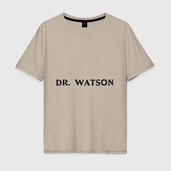 Футболка оверсайз мужская Dr. Watson, цвет: миндальный