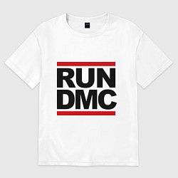 Футболка оверсайз мужская Run DMC, цвет: белый