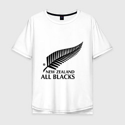 Футболка оверсайз мужская New Zeland: All blacks, цвет: белый