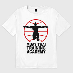 Футболка оверсайз мужская Mauy Thai Training Academy, цвет: белый