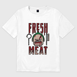 Футболка оверсайз мужская Dota 2: Fresh Meat, цвет: белый