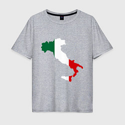 Футболка оверсайз мужская Италия (Italy), цвет: меланж