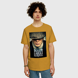 Футболка оверсайз мужская Peaky Blinders, цвет: горчичный — фото 2