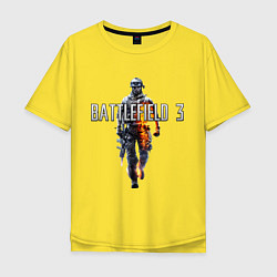 Футболка оверсайз мужская Battlefield 3, цвет: желтый