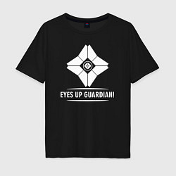 Футболка оверсайз мужская Eyes Up Guardian, цвет: черный