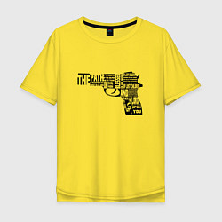 Футболка оверсайз мужская Pulp Fiction Gun, цвет: желтый
