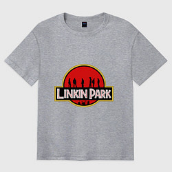 Футболка оверсайз мужская Linkin Park: Jurassic Park, цвет: меланж