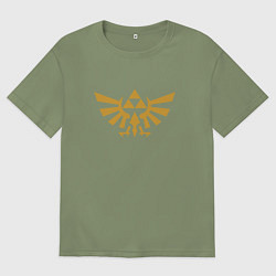 Футболка оверсайз мужская The Legend of Zelda, цвет: авокадо