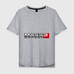 Футболка оверсайз мужская Mass Effect 3, цвет: меланж
