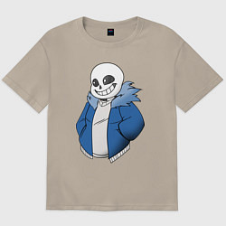 Футболка оверсайз мужская Sans, цвет: миндальный