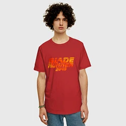 Футболка оверсайз мужская Blade Runner 2049, цвет: красный — фото 2