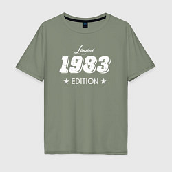 Футболка оверсайз мужская Limited Edition 1983, цвет: авокадо