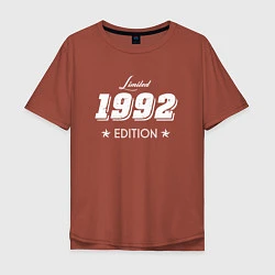 Футболка оверсайз мужская Limited Edition 1992, цвет: кирпичный