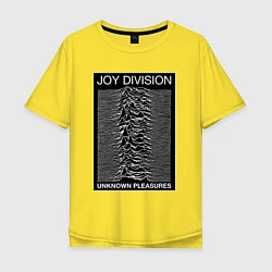 Футболка оверсайз мужская Joy Division: Unknown Pleasures, цвет: желтый