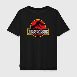 Футболка оверсайз мужская Jurassic Park, цвет: черный