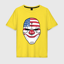 Футболка оверсайз мужская American Mask, цвет: желтый