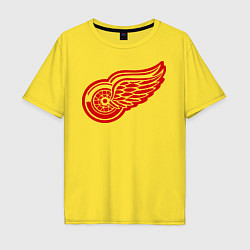 Футболка оверсайз мужская Detroit Red Wings: Pavel Datsyuk, цвет: желтый