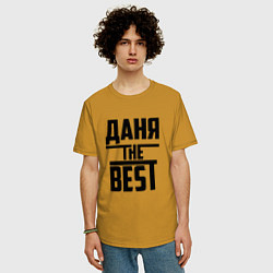 Футболка оверсайз мужская Даня the best, цвет: горчичный — фото 2