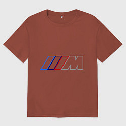 Футболка оверсайз мужская BMW Motor Contur, цвет: кирпичный