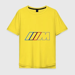 Футболка оверсайз мужская BMW Motor Contur, цвет: желтый