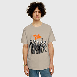 Футболка оверсайз мужская Misfits Skeletons, цвет: миндальный — фото 2