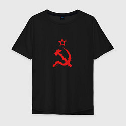 Футболка оверсайз мужская Atomic Heart: СССР, цвет: черный